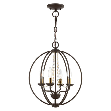 Livex Lighting - 40914-07 - Four Light Convertible Chandelier/ Semi-Flush - Arabella