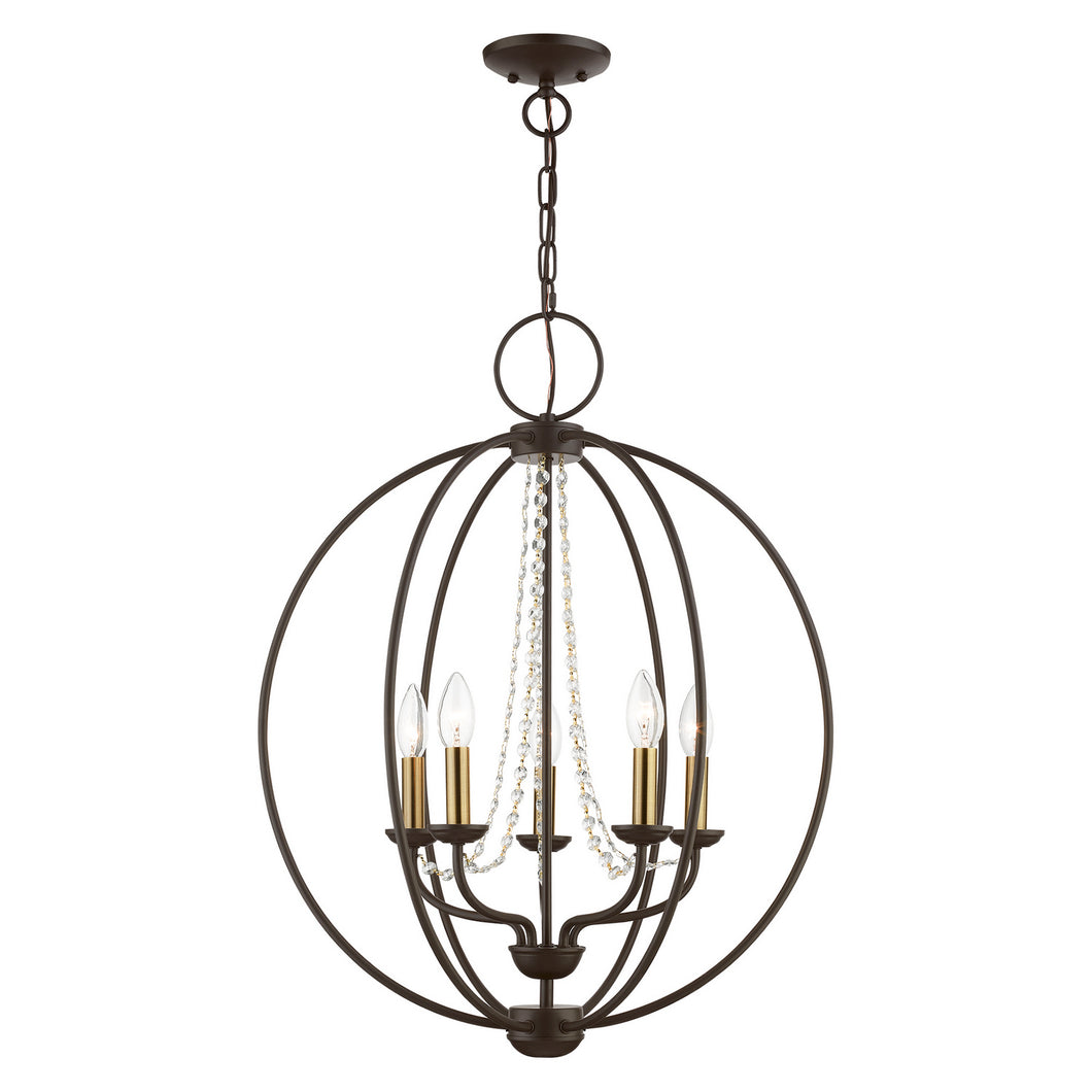 Livex Lighting - 40915-07 - Five Light Chandelier - Arabella