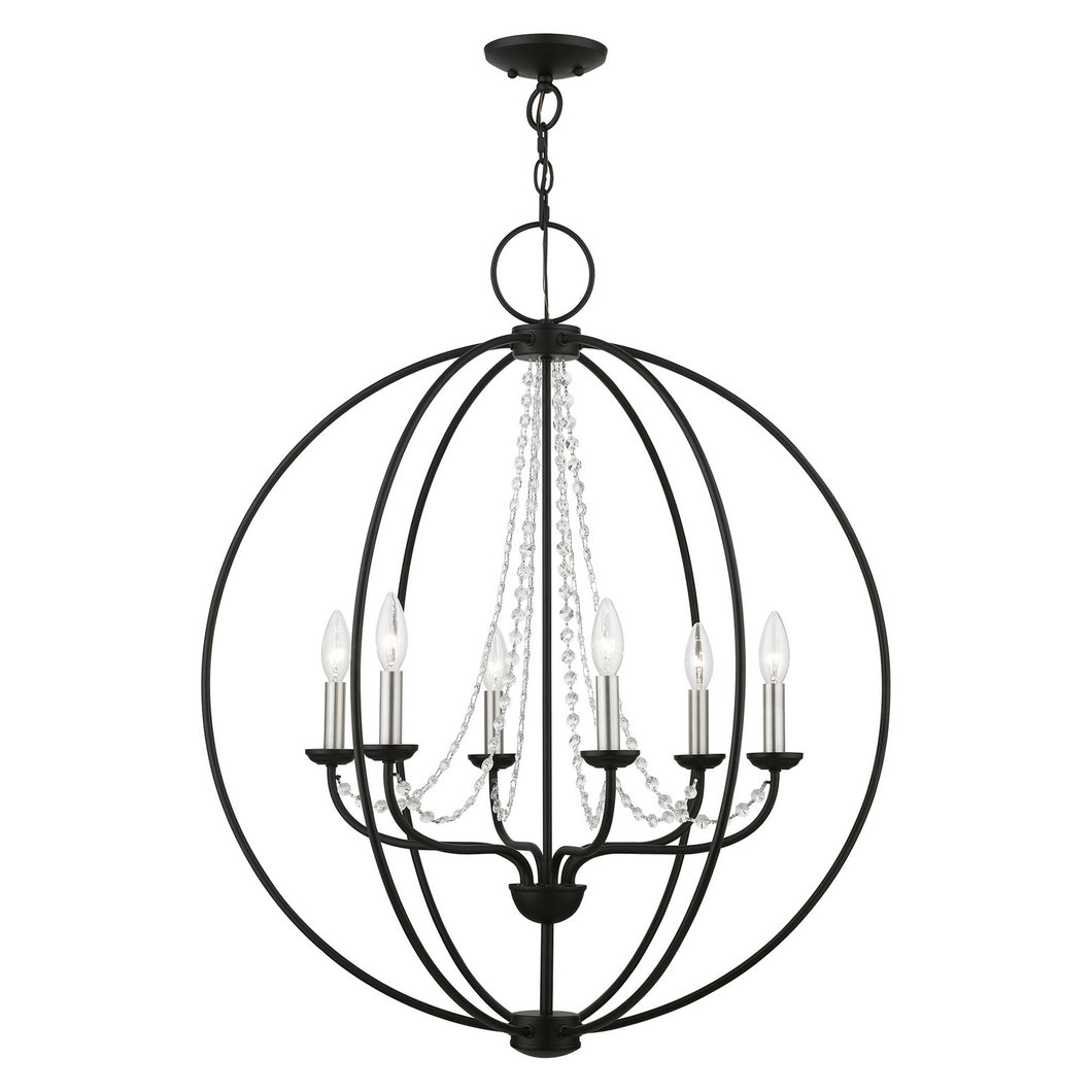 Livex Lighting - 40916-04 - Six Light Pendant Chandelier - Arabella