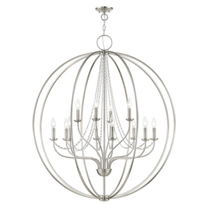 Livex Lighting - 40919-91 - 12 Light Foyer Chandelier - Arabella