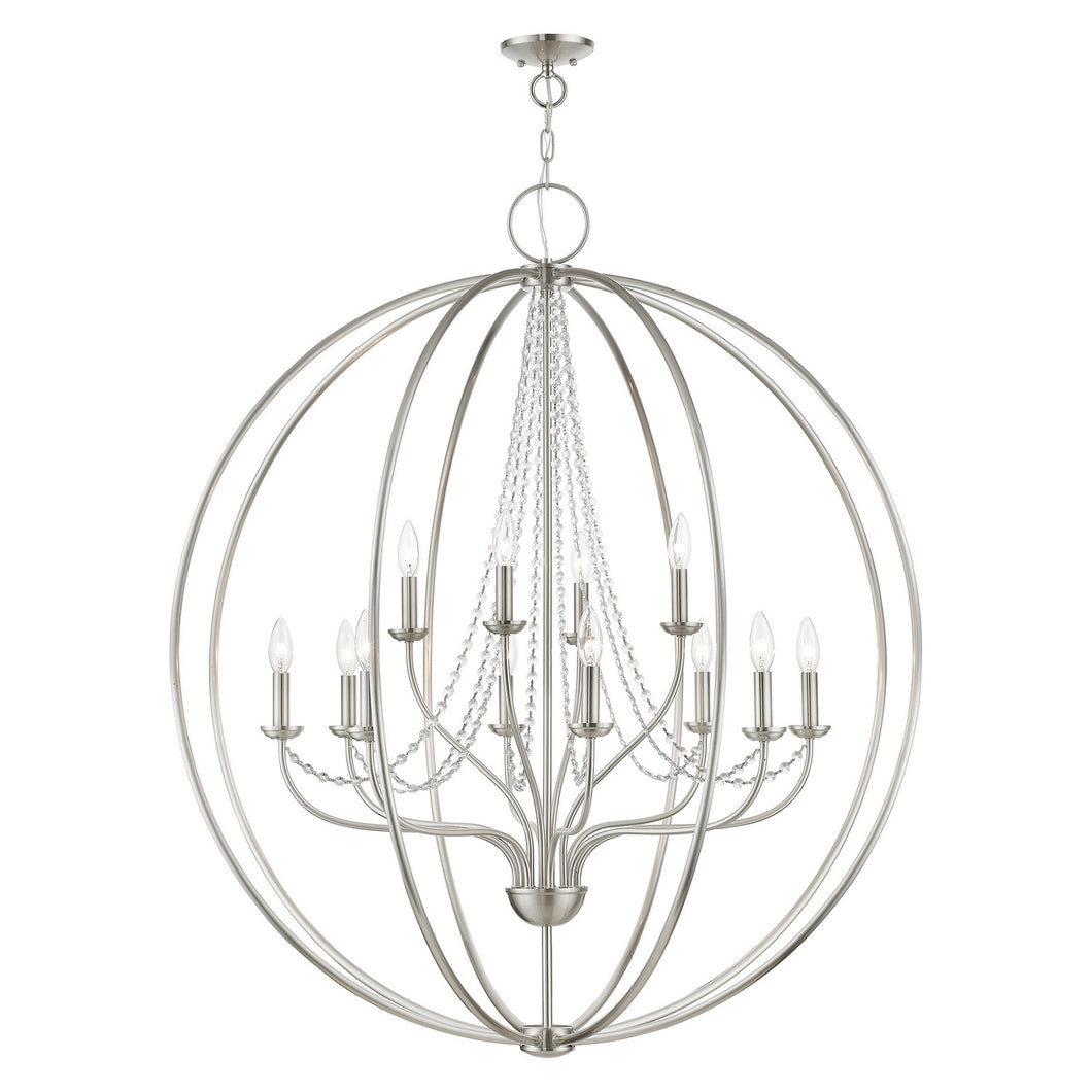 Livex Lighting - 40919-91 - 12 Light Foyer Chandelier - Arabella