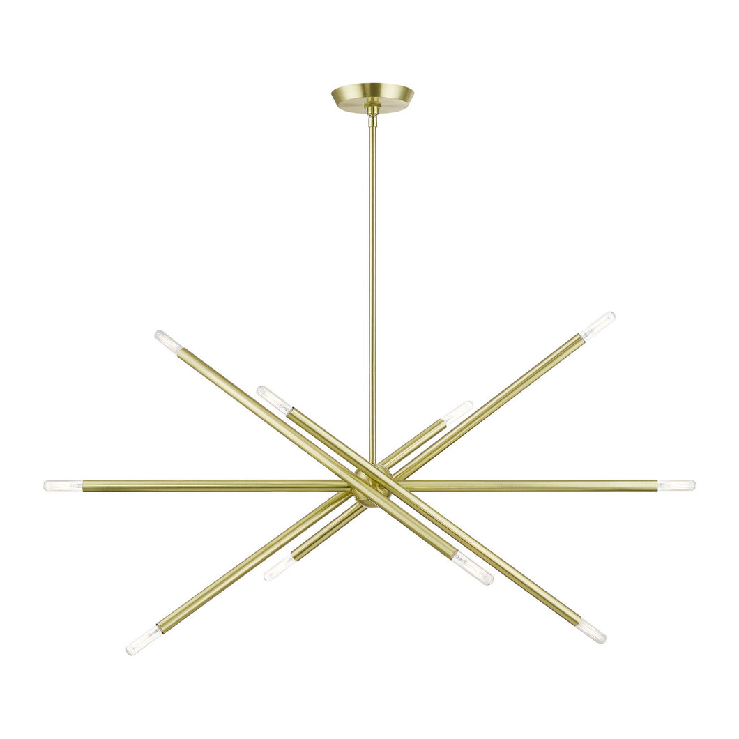 Livex Lighting - 46777-12 - Ten Light Linear Chandelier - Soho