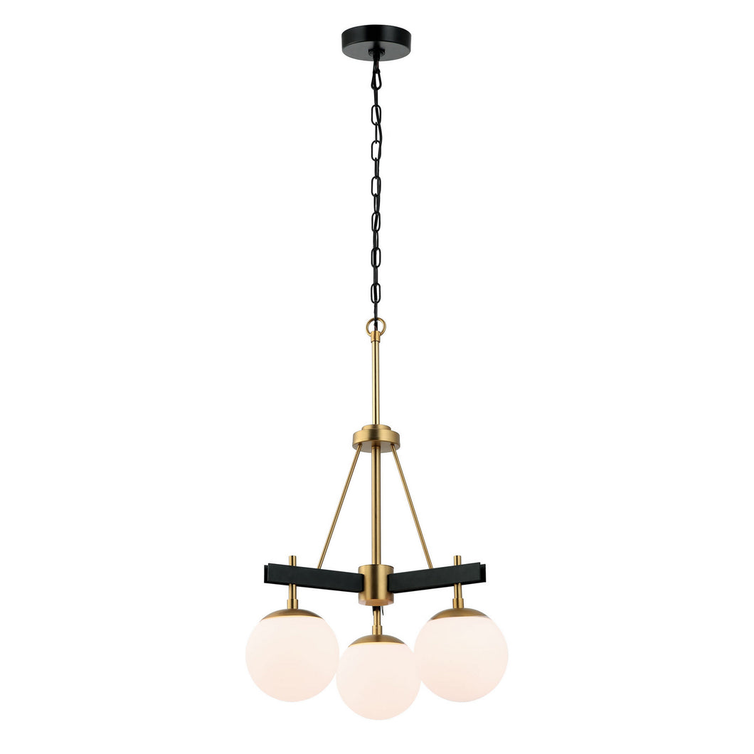 Varaluz - 352C03BLSB - Three Light Chandelier - Allie