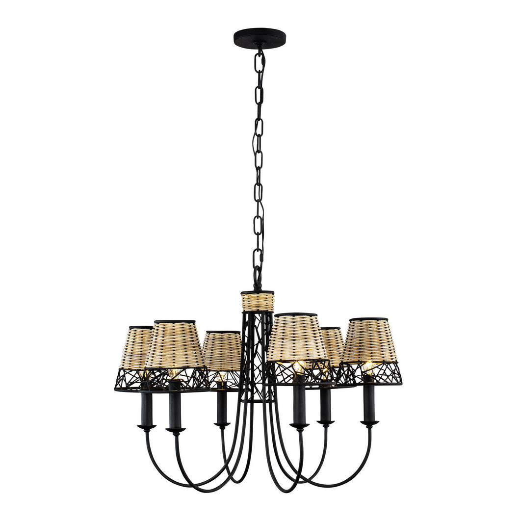 Varaluz - 362C06BL - Six Light Chandelier - Cayman