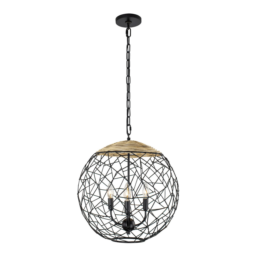 Varaluz - 362P03BL - Three Light Pendant - Cayman