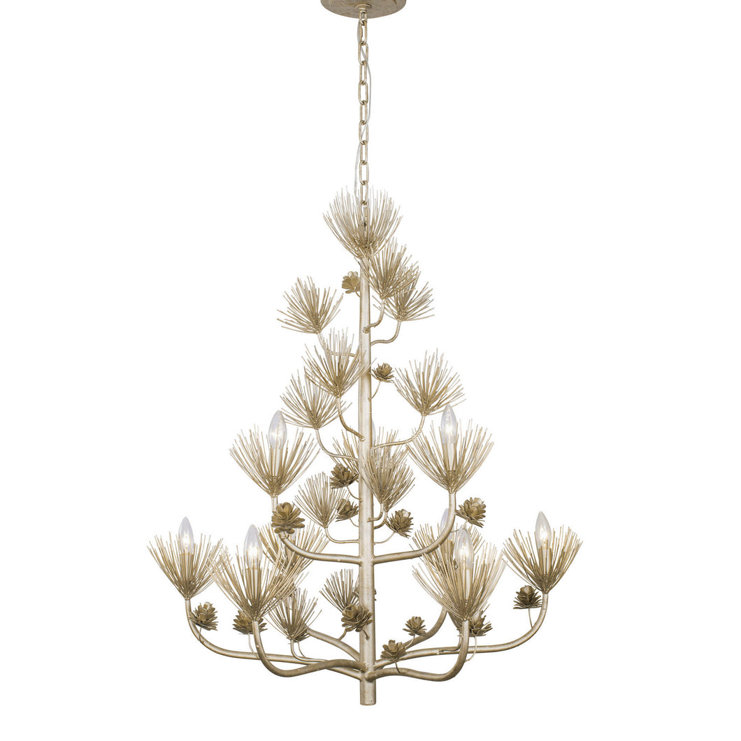 Varaluz - 365C09ZG - Nine Light Chandelier - Pinion