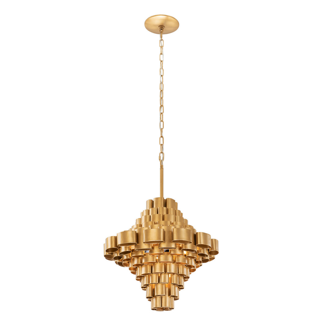 Varaluz - 369F05AGCB - Five Light Foyer Pendant - Totally Tubular