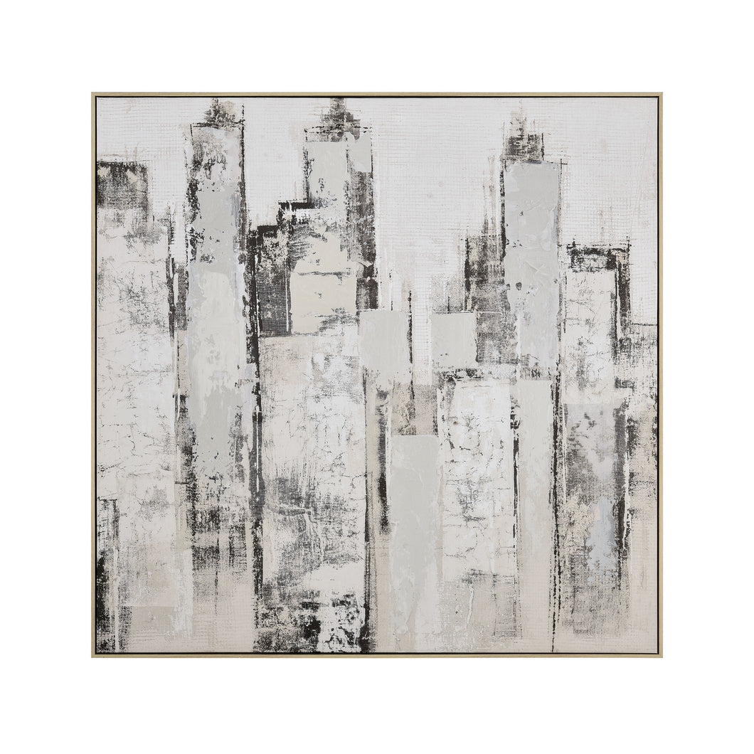 ELK Home - S0056-10628 - Framed Wall Art - Urban Mist Abstract