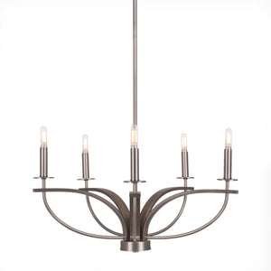 Toltec Lighting - 2905-GPDW - Five Light Chandelier - Monterey