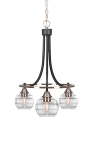 Toltec Lighting - 3413-MBBN-5110 - Three Light Chandelier - Paramount