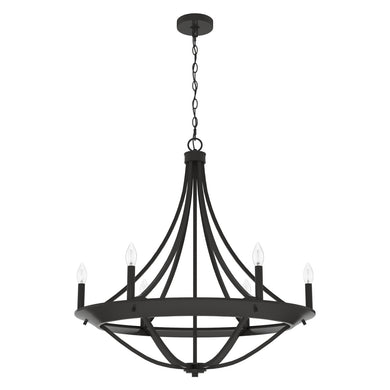 Hunter - 19414 - Six Light Chandelier - Perch Point