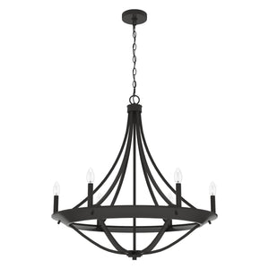 Hunter - 19414 - Six Light Chandelier - Perch Point