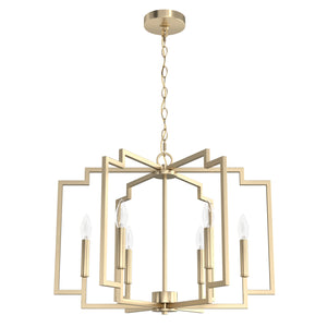 Hunter - 19572 - Six Light Chandelier - Zoanne