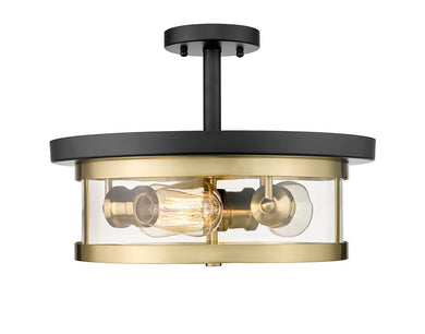 Bethel International - YS22137-3SF-BGD - Three Light Semi Flush Mount