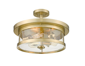 Bethel International - YS22137-3SF-GD - Three Light Semi Flush Mount