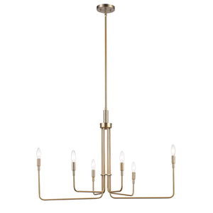 Trans Globe Imports - 11316 AG - Six Light Chandelier - Charlotte