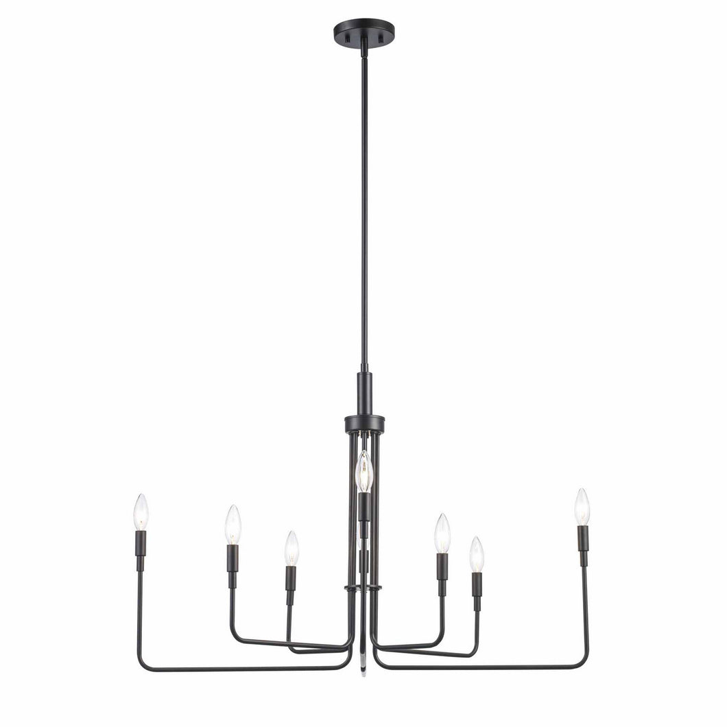 Trans Globe Imports - 11318 BK - Eight Light Chandelier - Charlotte