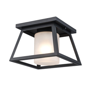 Trans Globe Imports - 51395 BK - One Light Flush Mount