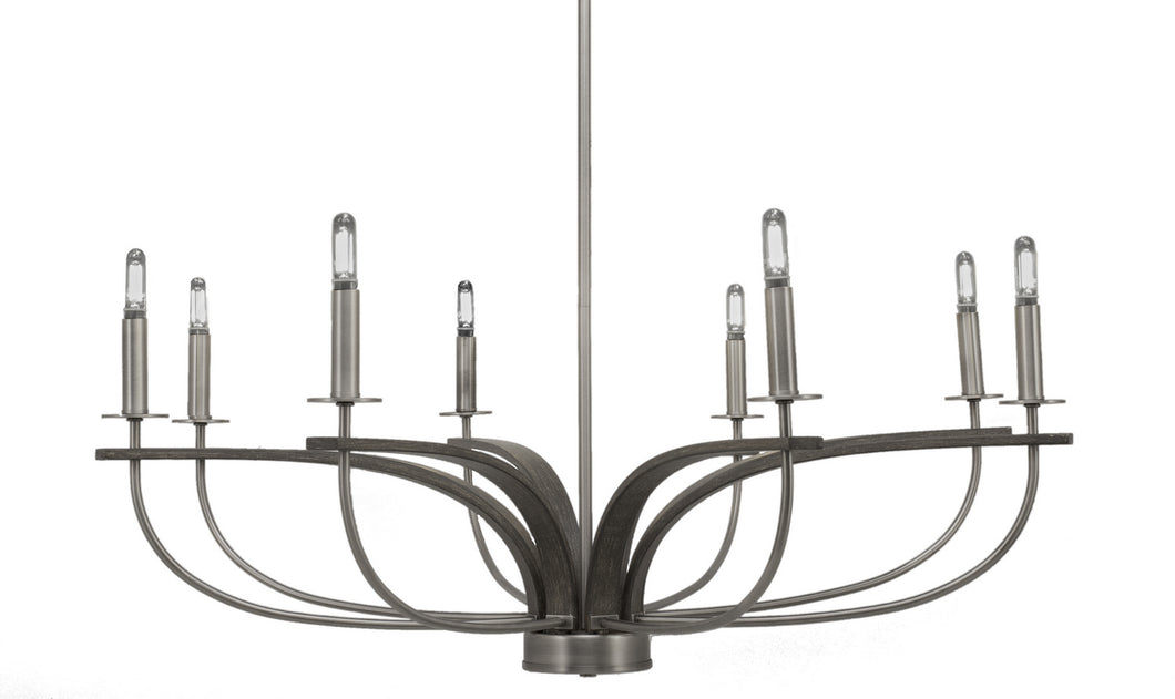 Toltec Lighting - 2908-GPDW - Eight Light Chandelier - Monterey