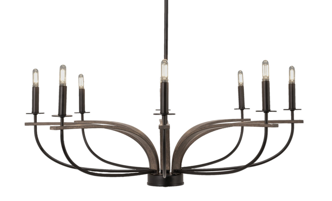 Toltec Lighting - 2908-MBDW - Eight Light Chandelier - Monterey