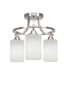 Toltec Lighting - 3417-BN-310 - Three Light Semi-Flush Mount - Paramount