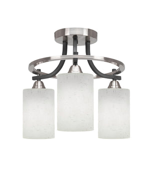 Toltec Lighting - 3417-MBBN-310 - Three Light Semi-Flush Mount - Paramount