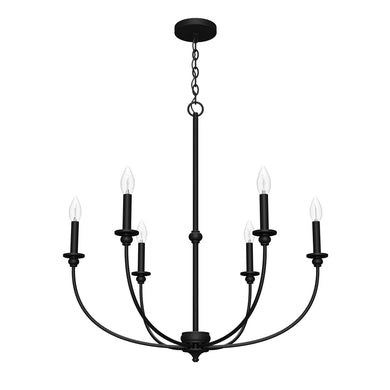 Hunter - 19634 - Six Light Chandelier - Southcrest