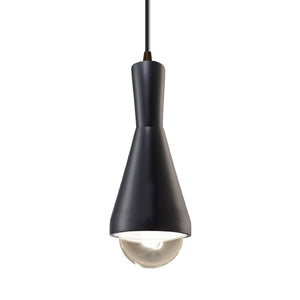 Justice Designs - CER-6520-CRB-DBRZ-BKCD - One Light Pendant - Radiance