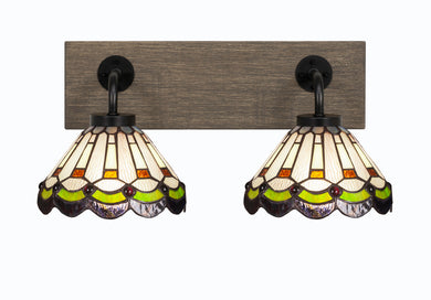 Toltec Lighting - 1772-MBDW-9395 - Two Light Bathroom Lighting - Oxbridge