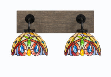 Toltec Lighting - 1772-MBDW-9445 - Two Light Bathroom Lighting - Oxbridge