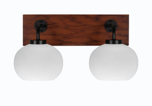 Toltec Lighting - 1772-MBWG-212 - Two Light Bathroom Lighting - Oxbridge