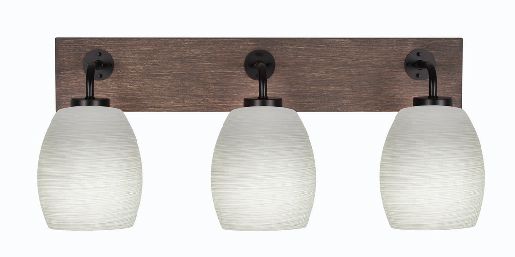 Toltec Lighting - 1773-MBDW-615 - Three Light Bathroom Lighting - Oxbridge