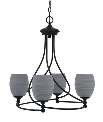 Toltec Lighting - 904-MB-4022 - Four Light Chandelier - Capri