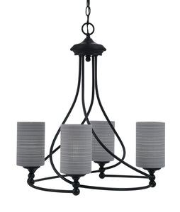 Toltec Lighting - 904-MB-4062 - Four Light Chandelier - Capri