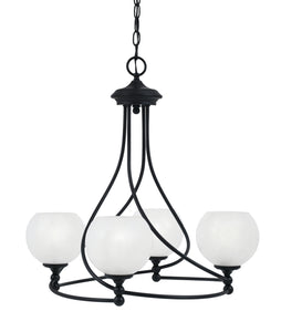 Toltec Lighting - 904-MB-4101 - Four Light Chandelier - Capri