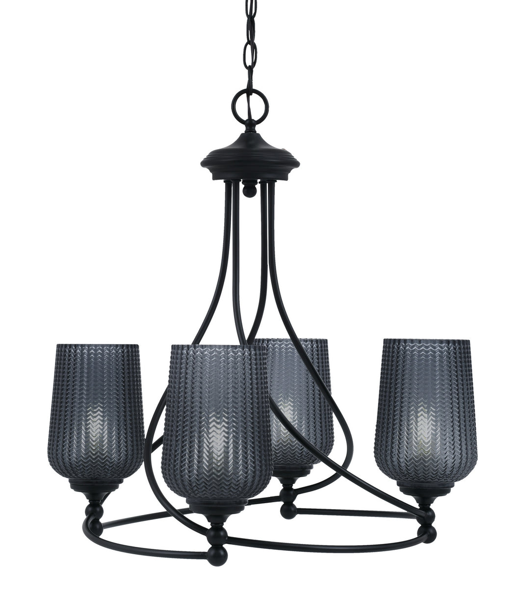 Toltec Lighting - 904-MB-4252 - Four Light Chandelier - Capri