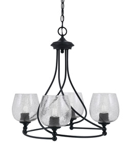 Toltec Lighting - 904-MB-4812 - Four Light Chandelier - Capri