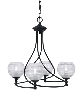 Toltec Lighting - 904-MB-5110 - Four Light Chandelier - Capri