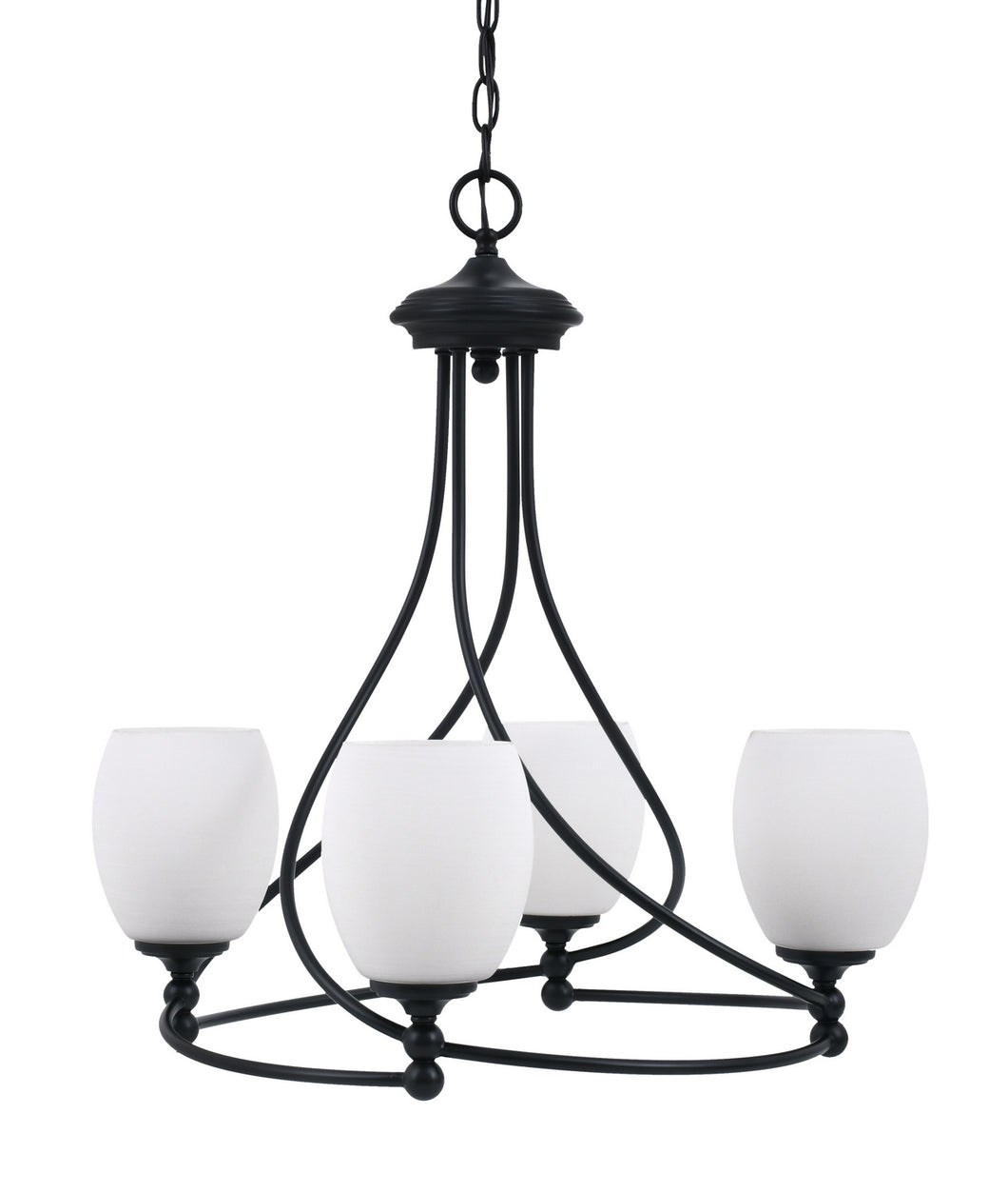 Toltec Lighting - 904-MB-615 - Four Light Chandelier - Capri