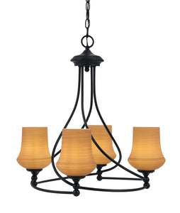 Toltec Lighting - 904-MB-680 - Four Light Chandelier - Capri