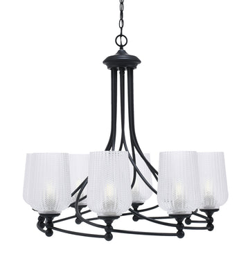 Toltec Lighting - 908-MB-4250 - Eight Light Chandelier - Capri