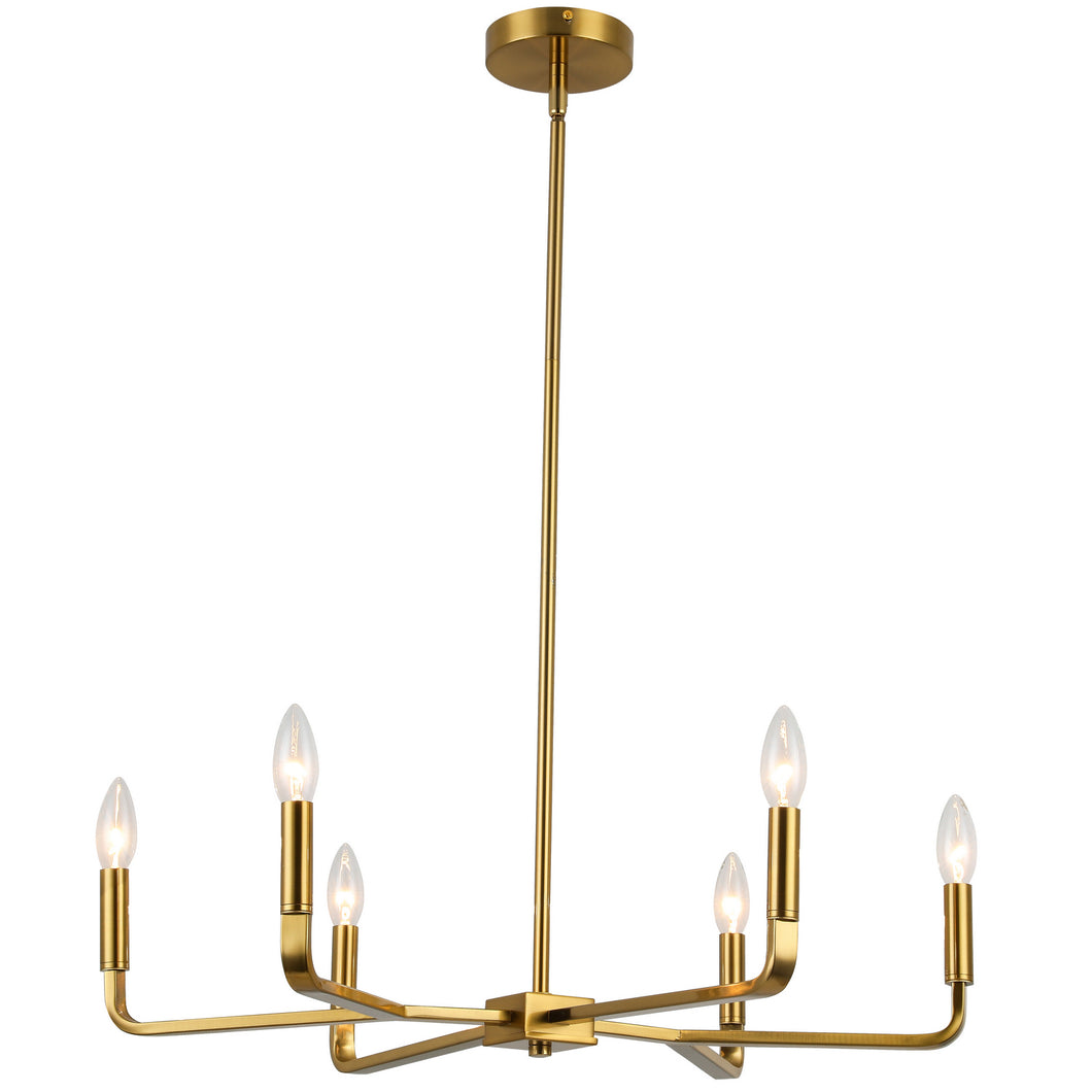 Dainolite Ltd - CLT-246-AGB - Six Light Chandelier - Colette