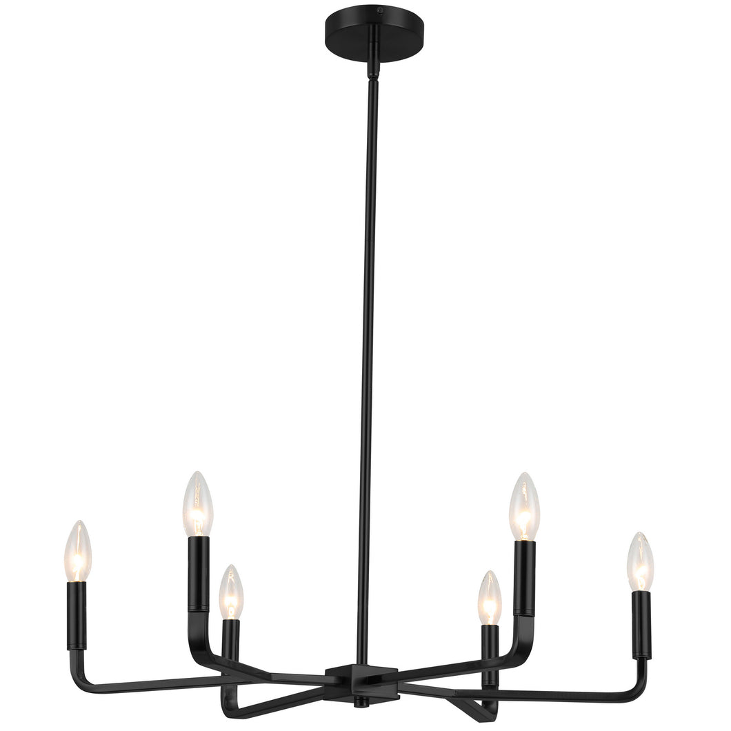 Dainolite Ltd - CLT-246-MB - Six Light Chandelier - Colette