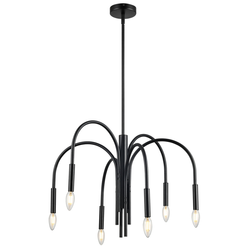 Dainolite Ltd - CLY-246C-MB - Six Light Chandelier - Callway