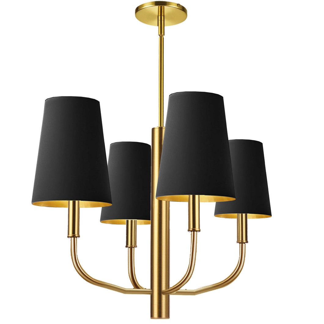 Dainolite Ltd - ELN-214C-AGB-698 - Four Light Chandelier - Eleanor