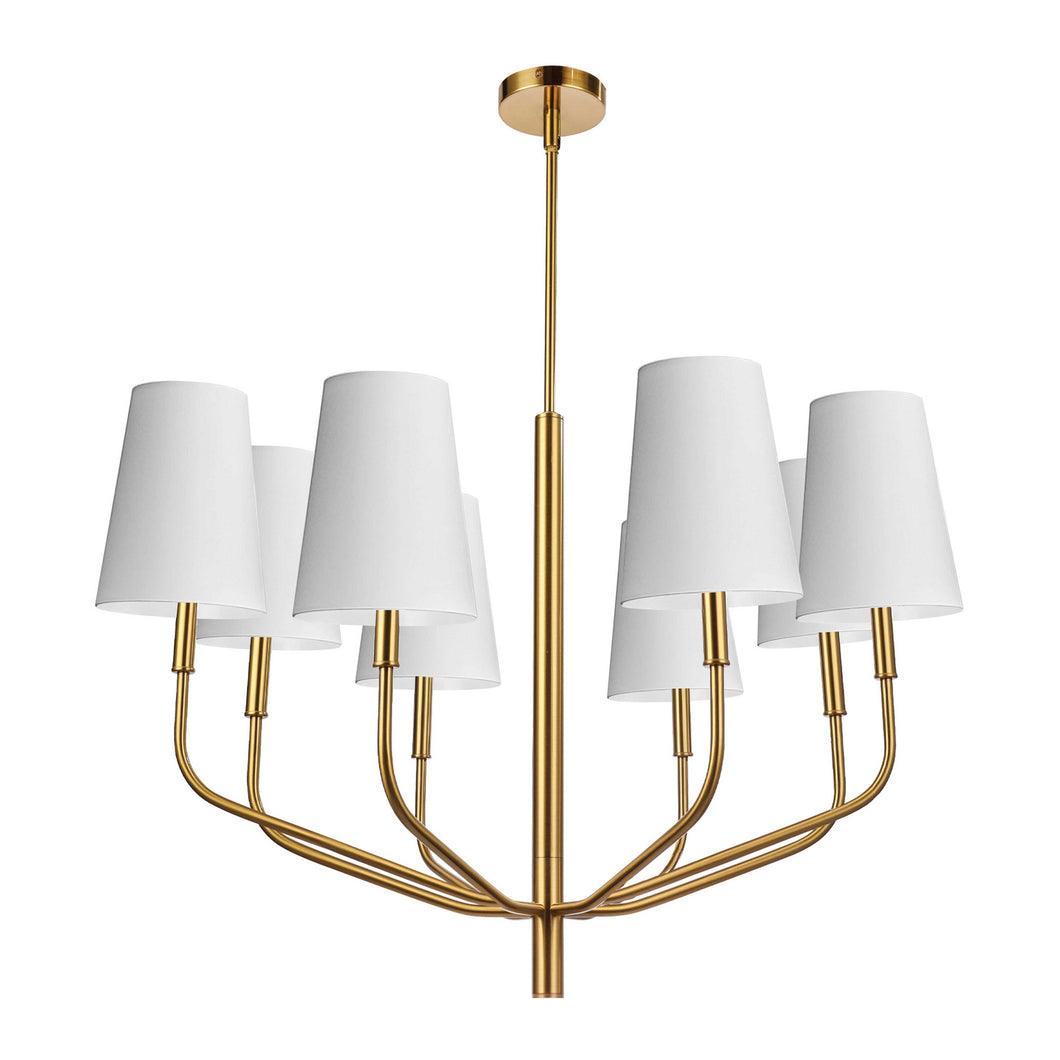 Dainolite Ltd - ELN-368C-AGB-790 - Eight Light Chandelier - Eleanor