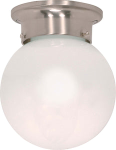 Nuvo Lighting - 60-245 - One Light Flush Mount - 6 White Ball