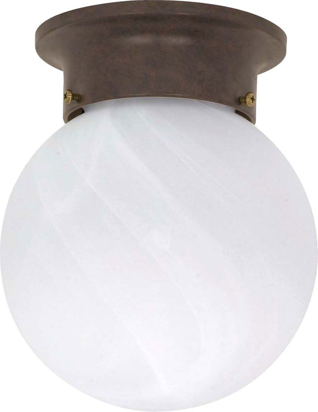 Nuvo Lighting - 60-259 - One Light Flush Mount - 6 Alabaster Ball