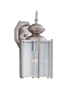 Designers Fountain - 1101-PW - One Light Wall Lantern - Beveled Glass Lantern