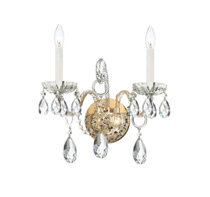 Crystorama - 1122-PB-CL-S - Two Light Wall Mount - Traditional Crystal